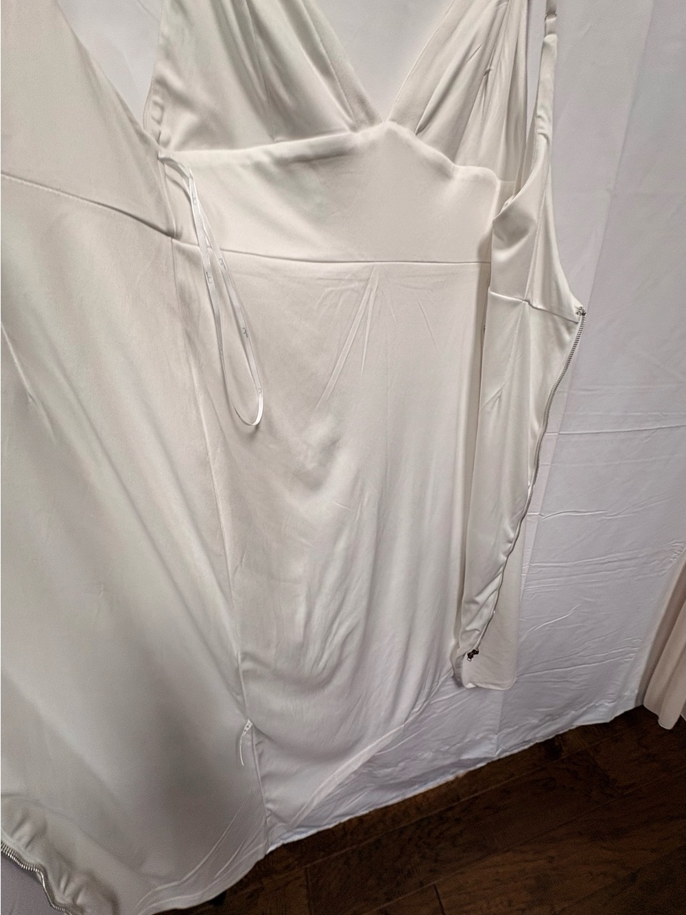 Lulus All In Favor White Backless Bridal Midi Dress XL - Picture 14 of 16